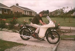David Hibbitt on his Vincent Black Shadow, 1964 David Hibbitt on his Vincent Black Shadow, 1964