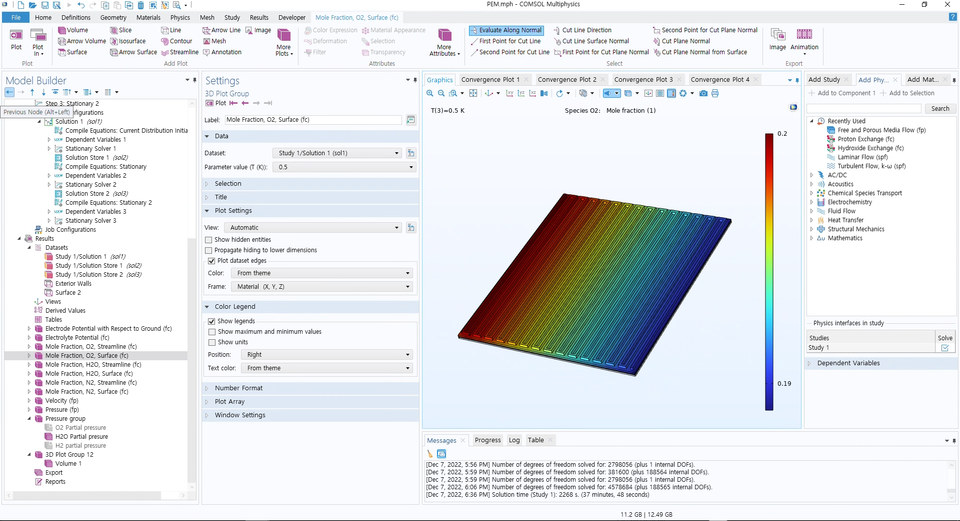 electrochemical analysis of PEMFC to use Hydrogen Fuel cells tool in comsol multiphysics electrochemical analysis of PEMFC to use Hydrogen Fuel cells tool in comsol multiphysics